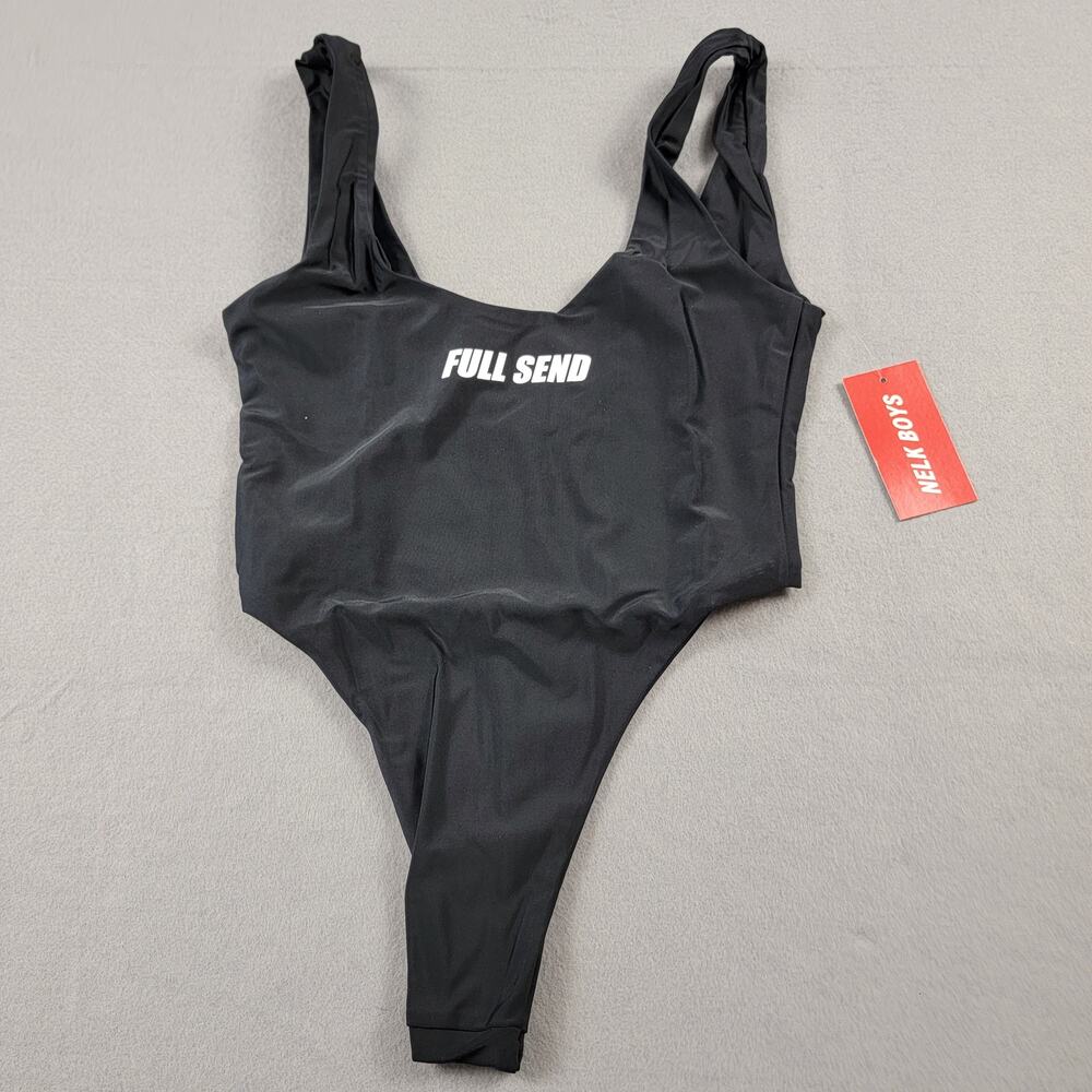 Full Send Women's One Piece Black Swimsuit - Size S (244)